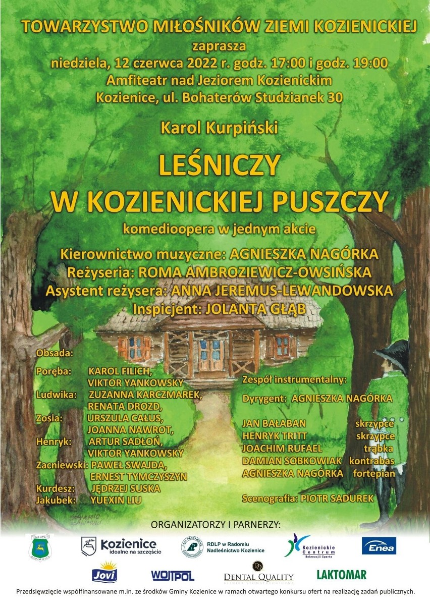 Opera "Leśniczy w Kozienickiej Puszczy" i piknik odbędzie się w niedzielę 12 czerwca w Kozienicach. Posłuchaj arii