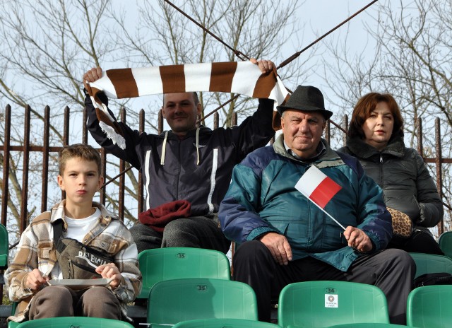 11.11.2022, Kraków: kibice na meczu II ligi Garbarnia - KKS 1925 Kalisz