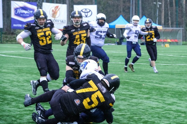 Lowlanders Białystok - Tychy Falcons 38:0 (7:0, 24:0, 0:0, 7:0)