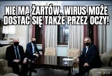 Jarosław Kaczyński ma wyjątkową maseczkę na Covid MEMY Sensacyjne zdjęcie prezesa PiS wyznacza nowy trend?