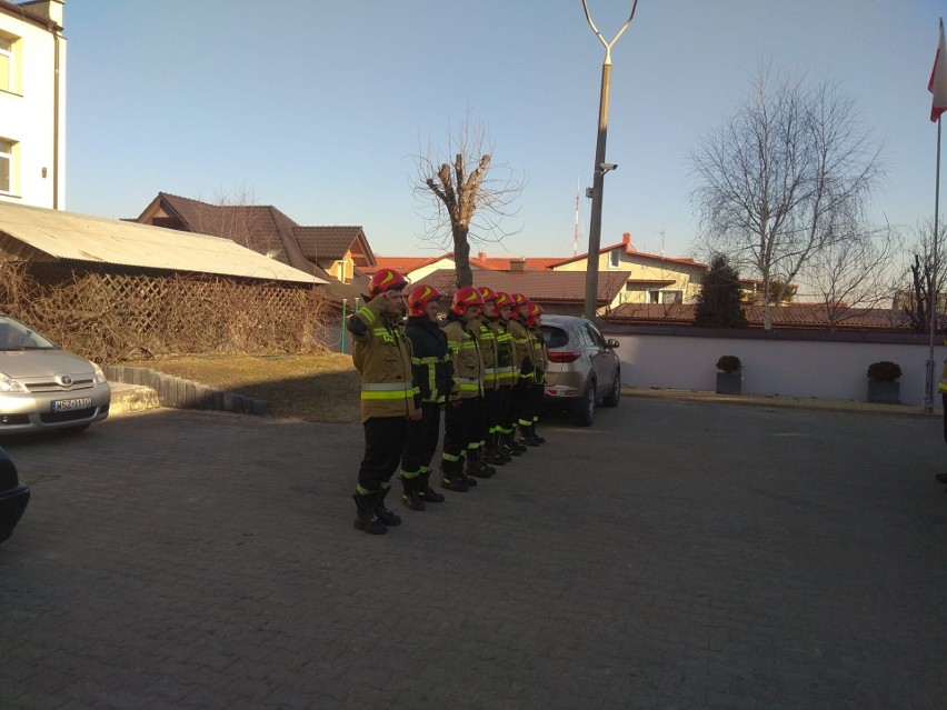 Strażacy z Szydłowca oddali hołd Ukraińcom.