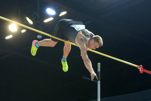 Piotr Lisek podczas HMP w Toruniu.