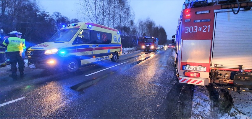 Do zderzenia aut doszło m.in. w Bożenkowie