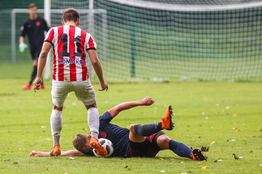 11.08.2018 Kraków, mecz centralnej ligi juniorów Cracovia -...