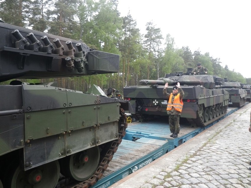 W piątek do Żagania przyjechały pierwsze czołgi.