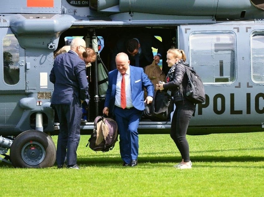 Żeby na murawie boiska w Choszcznie wylądował śmigłowiec z...