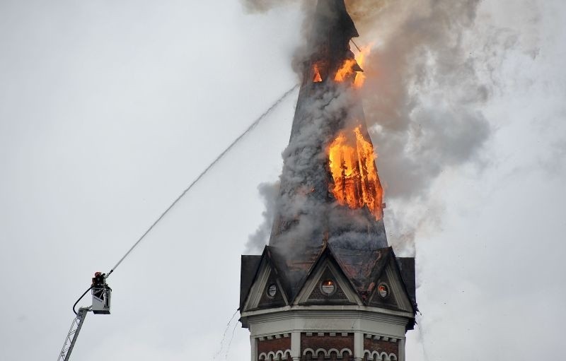 Kościół św. Wojciecha. Koniec śledztwa w sprawie pożaru 