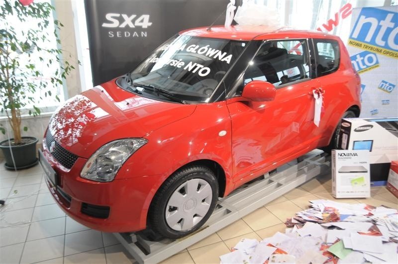 Suzuki swift - główna nagrody loterii.