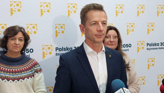 Poseł Rafał Kasprzyk z wizytą w Kielcach. Komentował ostatnie wydarzenia w Sejmie.