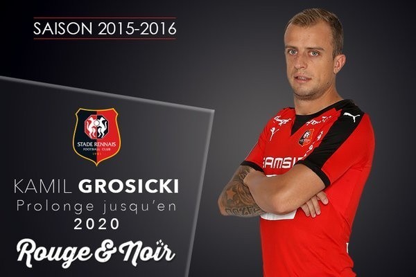 Kamil Grosicki ma grać w Rennes do 2020 roku.