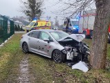 Wypadek na DK 62. Jeden z samochodów odjechał z miejsca zdarzenia [zdjęcia]