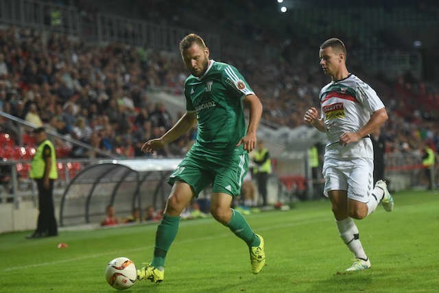 Olimpia Grudziądz (na zdjęciu Marcin Woźniak) zremisowała z GKS-em Tychy 1:1