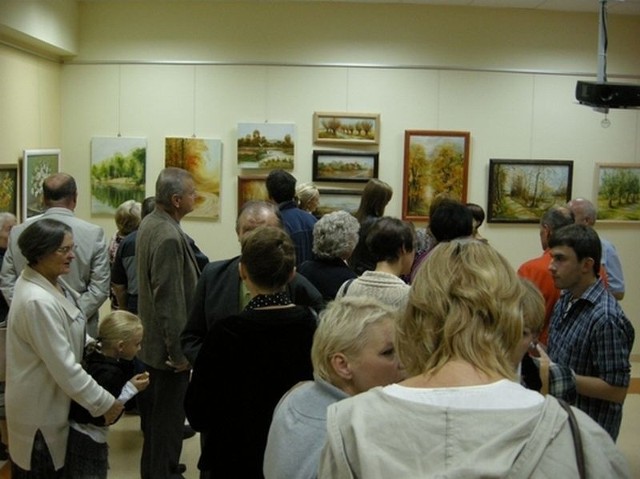 Na piątkowy wernisaż przybyło ponad 40 gości, mieszkańców Lipska oraz przyjaciół artystki.