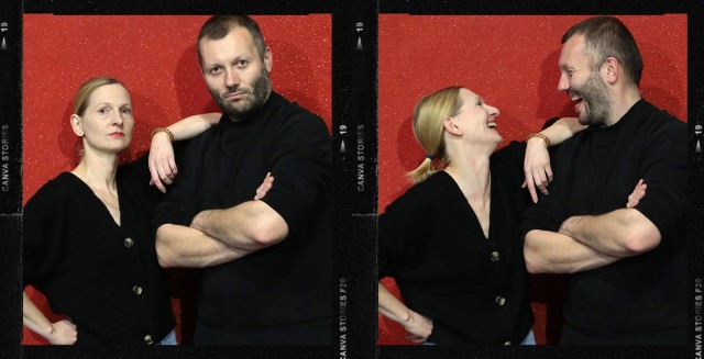 Na zdjęciu Maria Dąbrowska i Adam Kuzycz-Berezowski, którzy wcielą się w głównych bohaterów sylwestrowego show