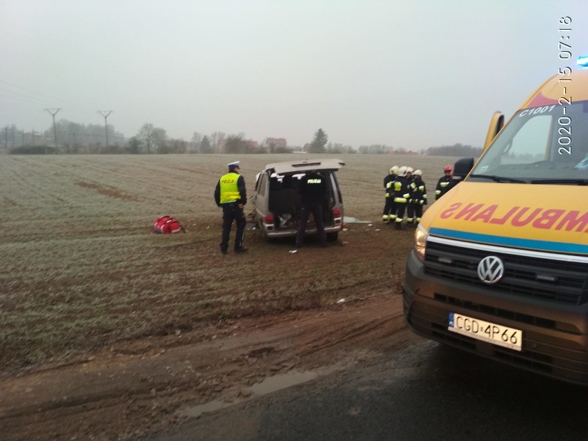 W wyniku wypadku na drodze pomiędzy Martyńcem a Sierakowem...