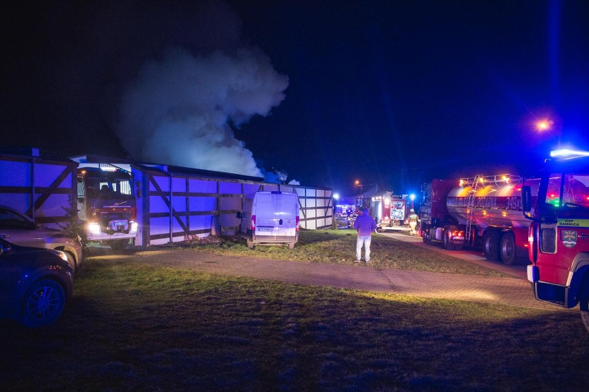 Pożar budynku we Wrześciu