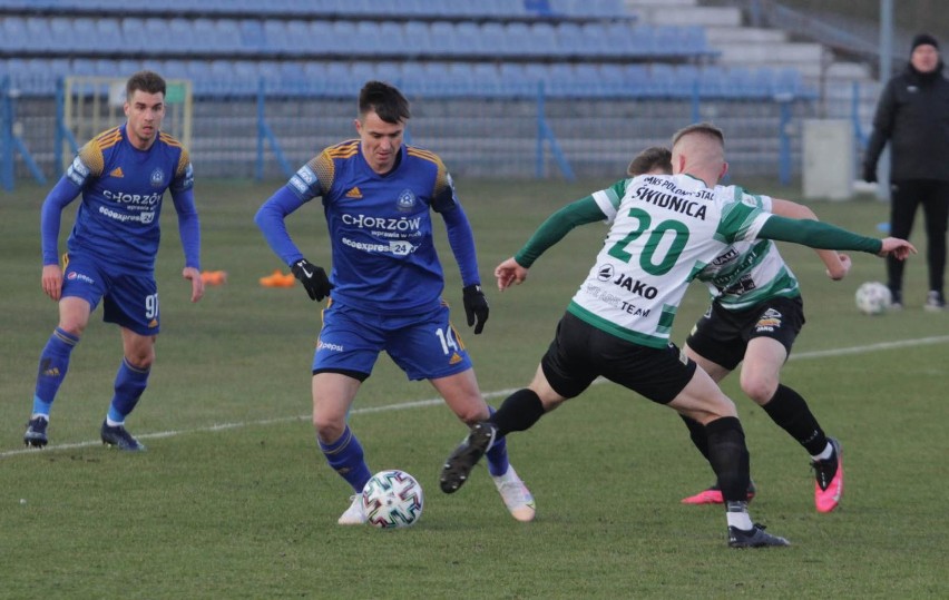 6.03.2021 r. III liga: Ruch Chorzów - Polonia-Stal Świdnica....