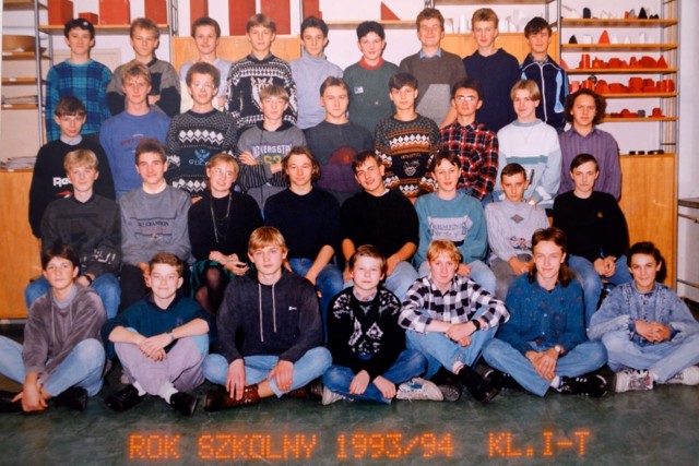 I klasa technikum elektronicznego w roku szkolnym 1993/1994.