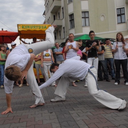 Zielonogórska Grupa Axe Capoeira zapewniłą wszystkim gościom Winobrania doskonałą zabawę.