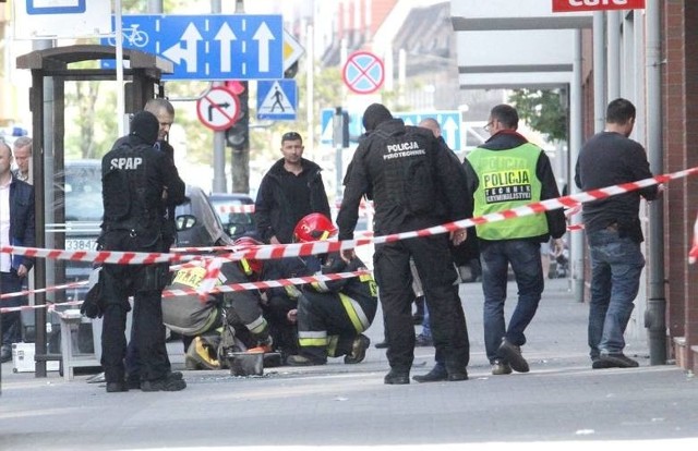 Bomba szybkowarowa na przystanku MPK we Wrocławiu