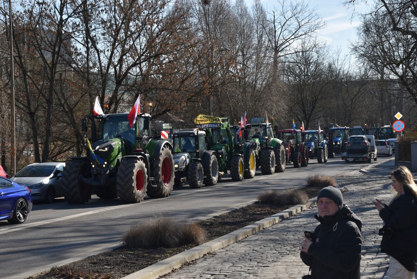 W piątek 16 lutego rolnicy przyjechali do Opola, by wyrazić...