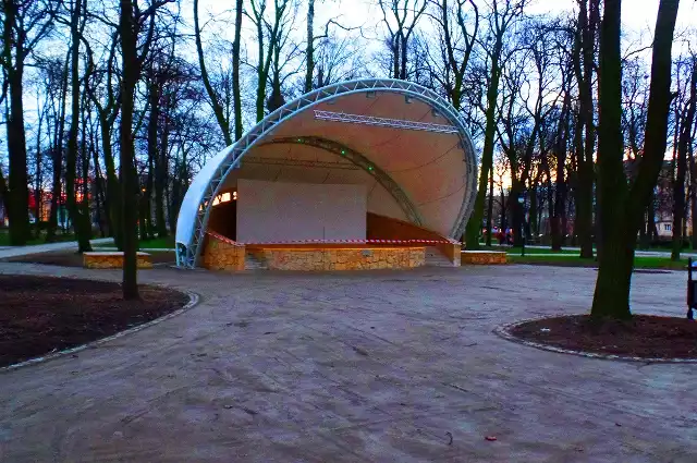 Zakończyła się budowa muszli koncertowej w parku im. Tadeusza Kościuszki.