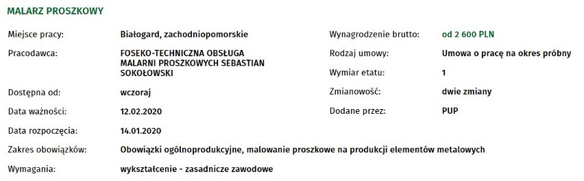 Praca w Koszalinie. 50 najnowszych oferty pracy. Sprawdź!