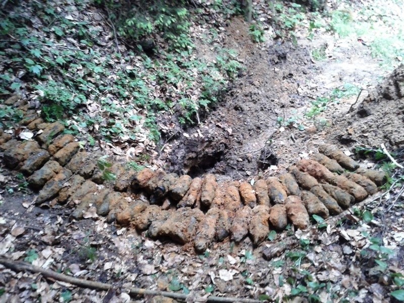 W lesie w okolicach Odrowąża w powiecie koneckim leżało blisko 200 pocisków!