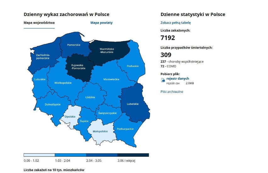 Koronawirus w woj. zachodniopomorskim - 22.12.2020