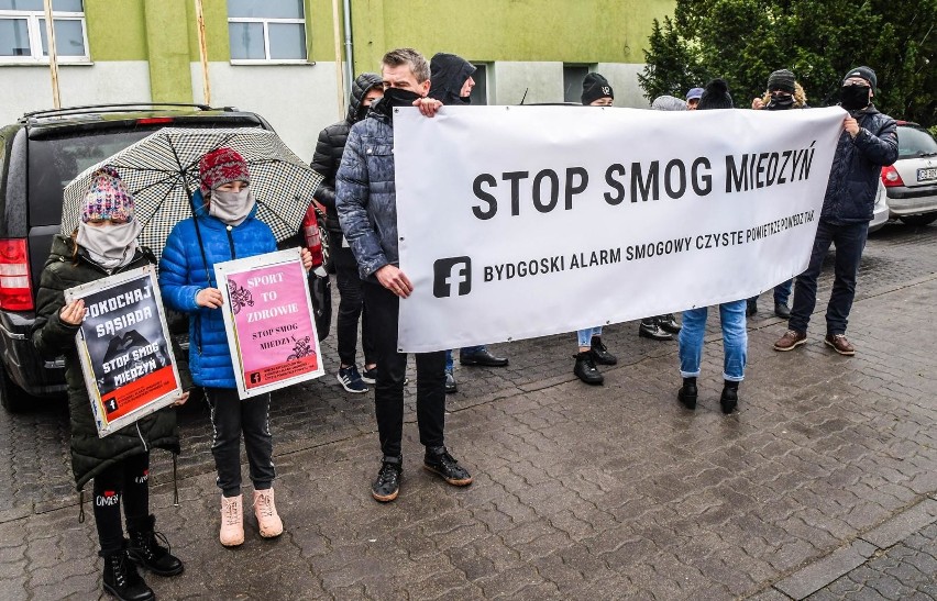 07.12.2019 Bydgoszcz - protest antysmogowy na Miedzyniu