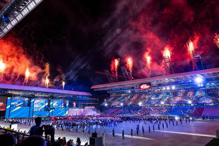 Ceremonia otwarcia igrzysk europejskich na stadionie Wisły w...