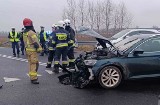 Wypadek pod Białogardem. Jedna osoba przewieziona do szpitala [ZDJĘCIA]