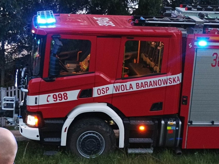 Dramatyczny wypadek miał miejsce w Knapach, w gminie Baranów...