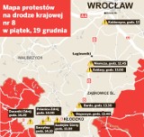 Dziś zablokują drogę nr 8 do Czech aż w 9 miejscach!