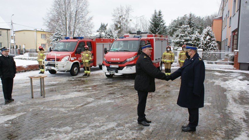 Ostrołęka. Straż pożarna dostała nowy samochód ratowniczo-gaśniczy. 4.02.2021. Zdjęcia