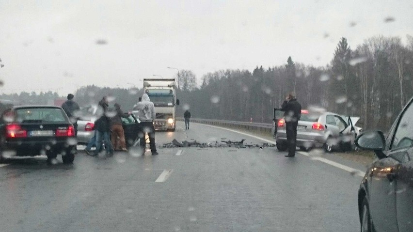Wypadek na obwodnicy Słupska.