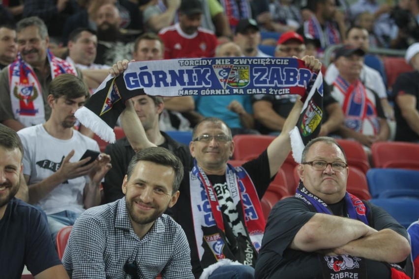 10.08.2019 r. Kibice na meczu Górnik Zabrze - Raków...