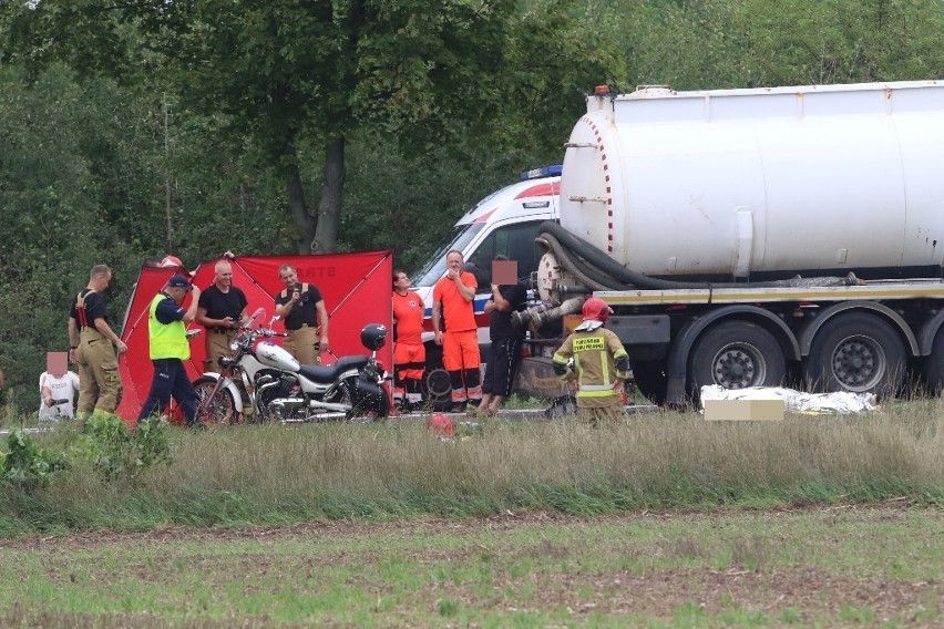 Śmiertelny wypadek motocyklisty na drodze DK94 Wrocław -...