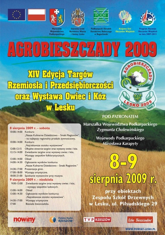 Agrobieszczady juz 8-9 sierpnia.