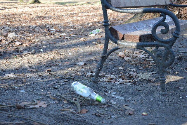 Place zabaw z "małpkami", parki z puszkami, trawniki z petami. Bytów po zimie nie wygląda najlepiej.