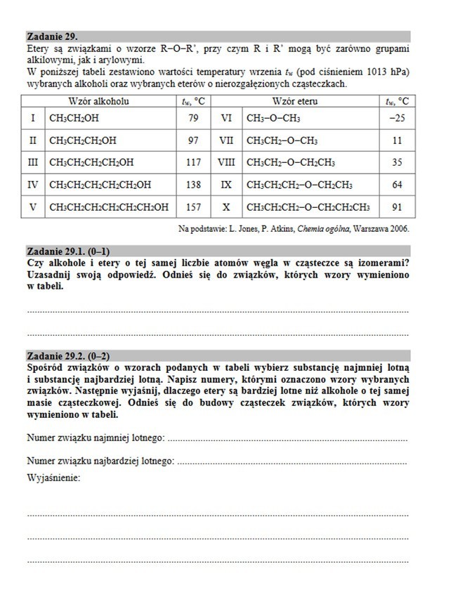 Matura chemia 2017 rozszerzona Odpowiedzi. Pytania na...