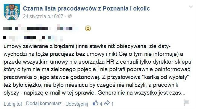 Czarna lista pracodawców z Poznania i okolic. Internauci...