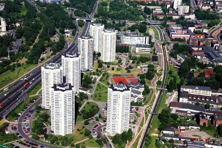 Katowice z lotu ptaka. Zobacz Nikiszowiec, Dolinę Trzech Stawów i centrum [ZDJĘCIA]