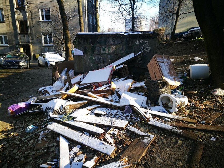 Śmietniki w Katowicach na Koszutce