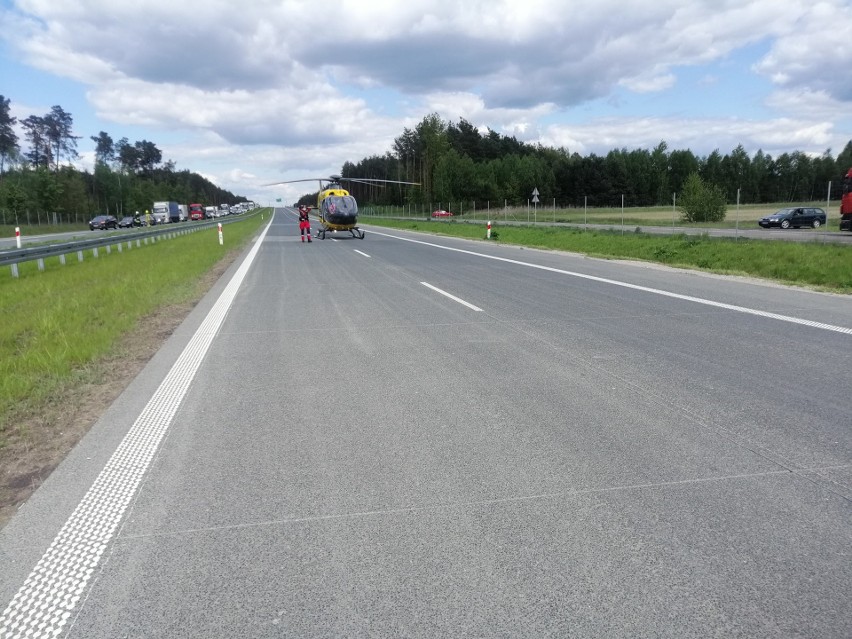 Budykierz. Wypadek na S8. Droga w kierunku Białegostoku była całkowicie zablokowana. 20.05.2021
