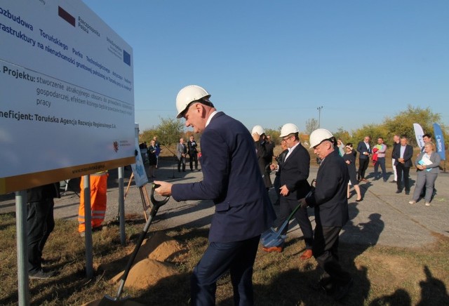 Uroczystości na budowie towarzyszyła adresowana do przedsiębiorców konferencja „Toruń/Andersa – Twoje miejsce na rozwój”