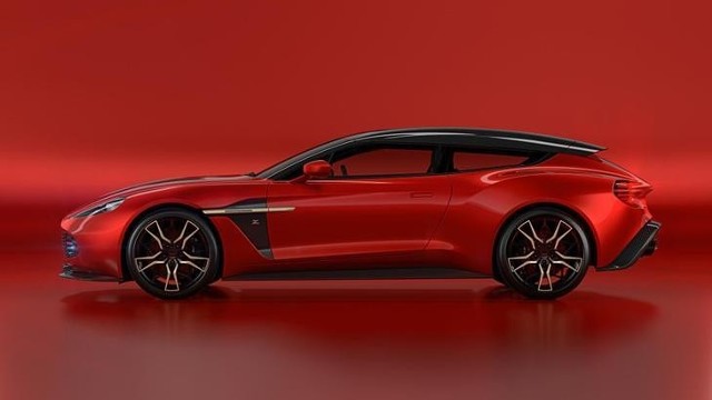 Aston Martin Vanquish Zagato Shooting BrakeNadwozie zostanie zbudowane z włókna węglowego. Samochód będzie dwudrzwiowy, a klapa bagażnika w tym modelu ma być sterowana elektronicznie.Fot. Aston Martin