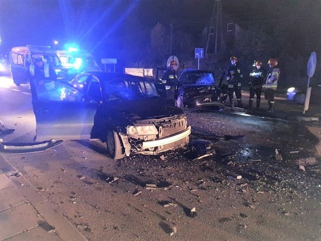 Wypadek w Węgrzcach w gminie Zielonki na drodze krajowej nr 7