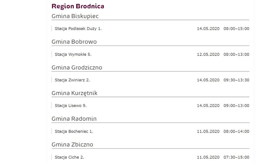 Wyłączenia prądu w regionie. Brodnica, Toruń, Grudziądz, Radziejów, Rypin, Włocławek