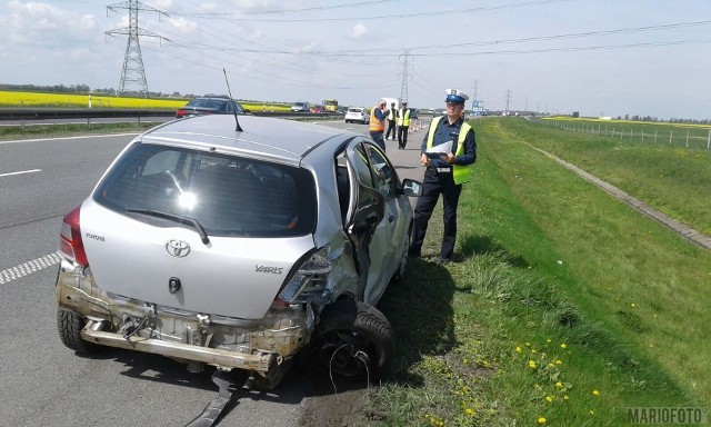 Do wypadku doszło dziś przed godz. 10.00 na autostradzie A4 w okolicach Brzegu (203. km).
